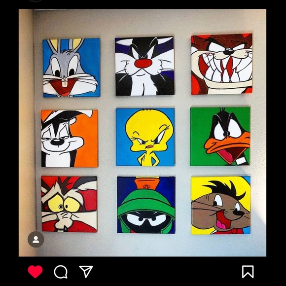 Original Art Painting of Martian The Marvin painting I did a long time ago - Picture 4 of 7